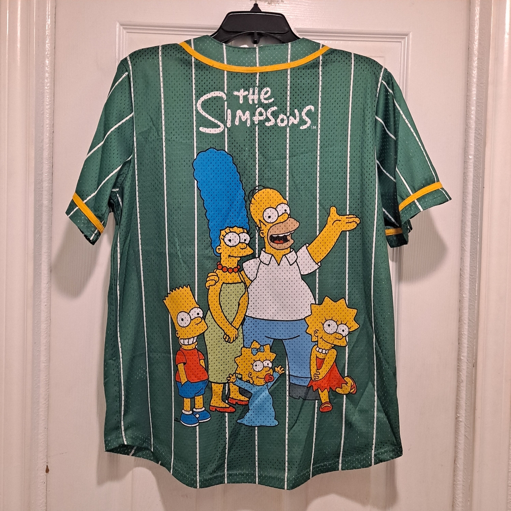 Green The Simpsons Graphic Jersey